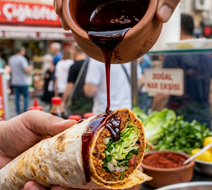 Çiğköfte ile Nar Ekşisi Uyumu